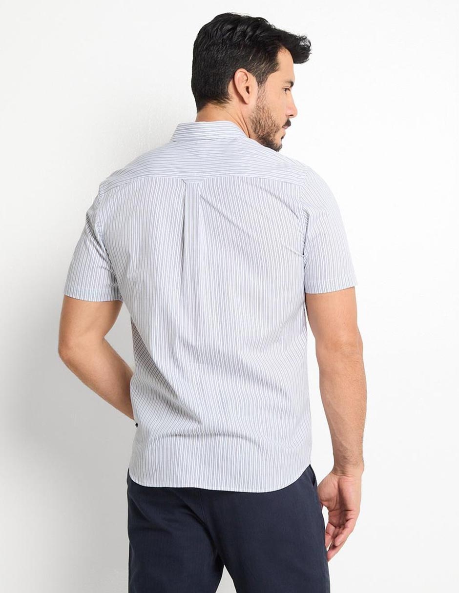 Camisa casual de algodón manga corta para hombre 2