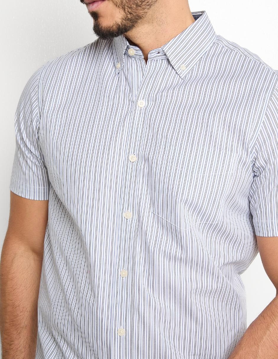 Camisa casual de algodón manga corta para hombre 4
