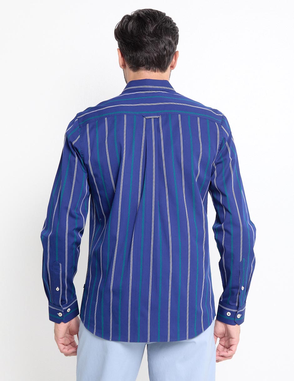 Camisa casual de algodón manga larga para hombre 2