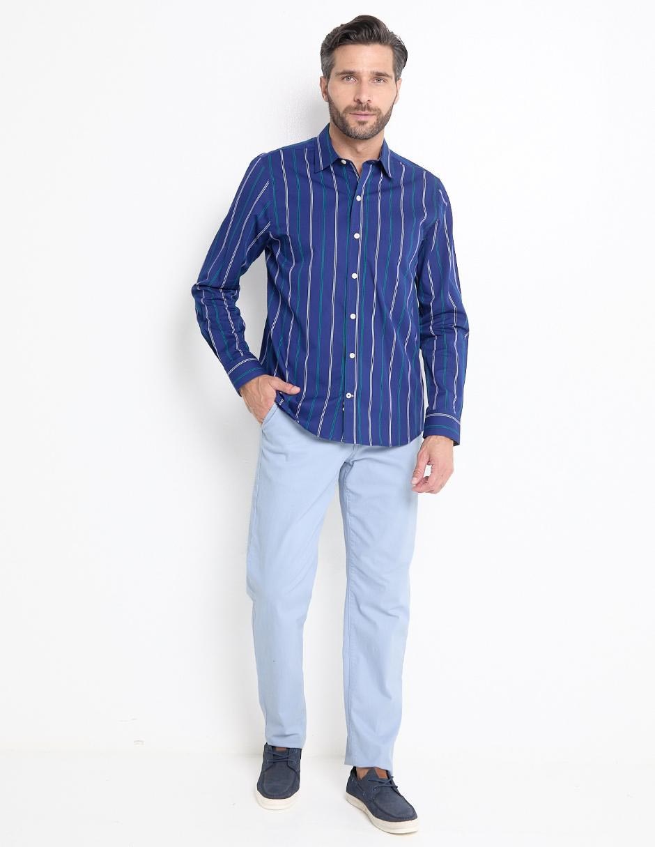 Camisa casual de algodón manga larga para hombre 3