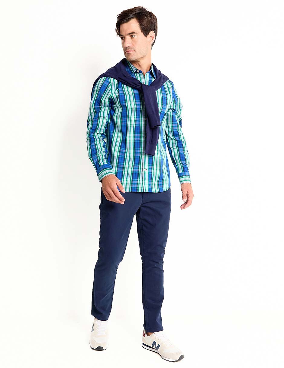 Camisa casual de algodón manga larga para hombre 3