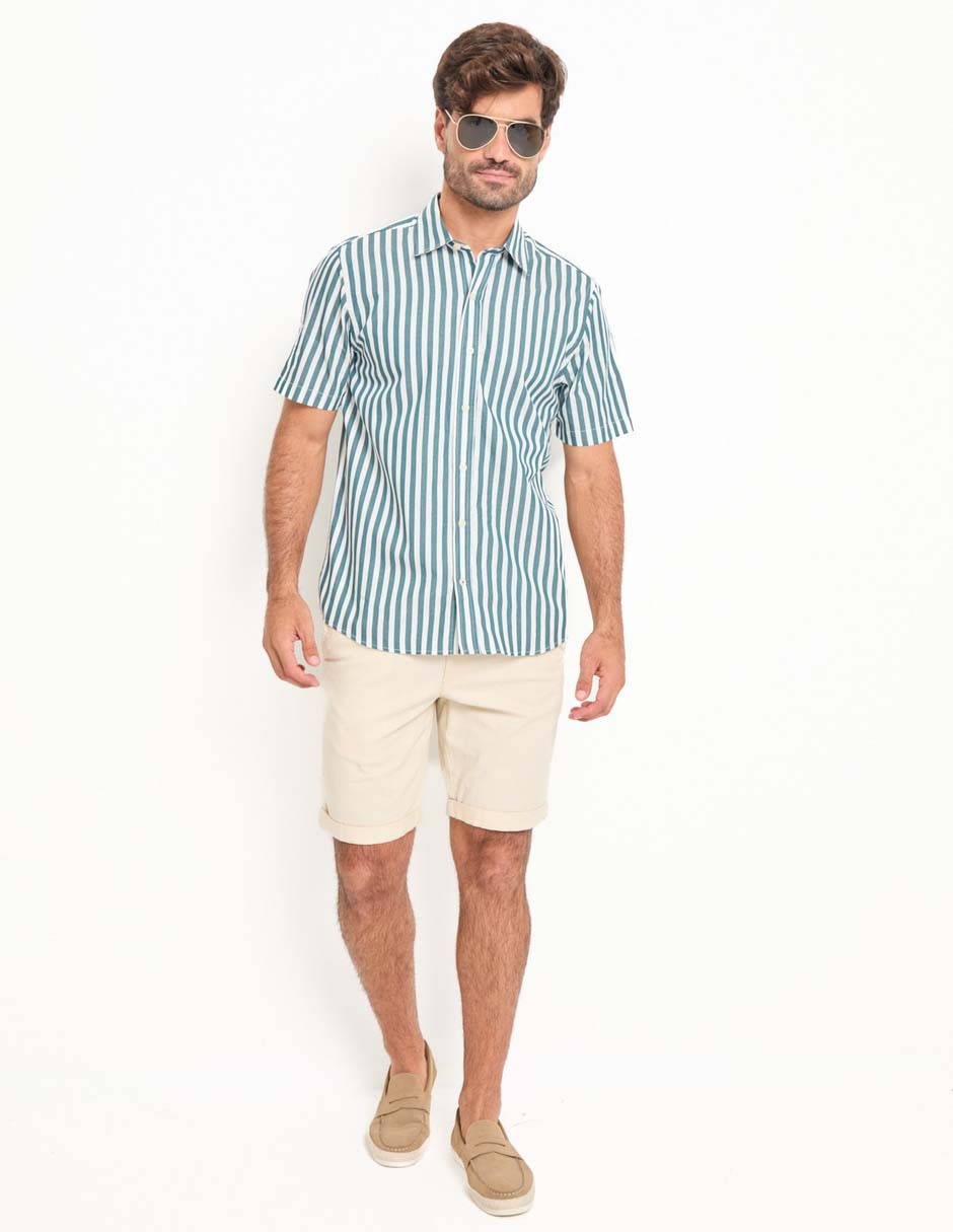 Camisa casual manga corta para hombre 3