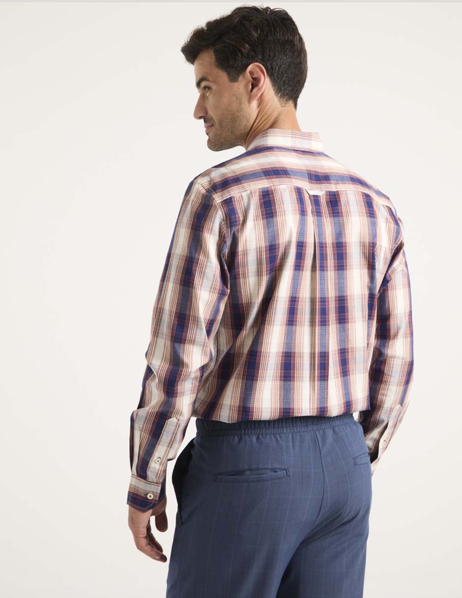 Camisa casual manga larga para hombre 2