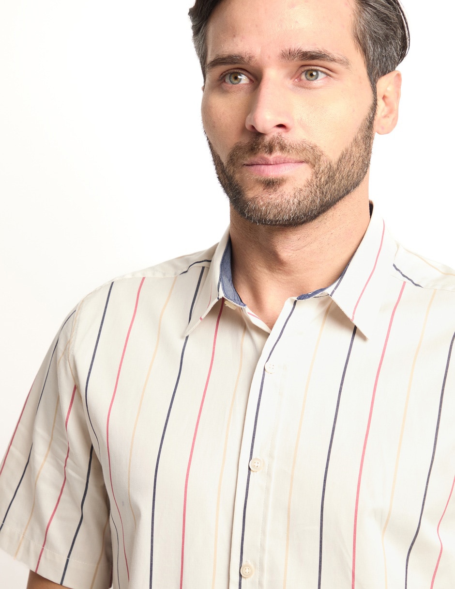 Camisa casual manga corta para hombre 4