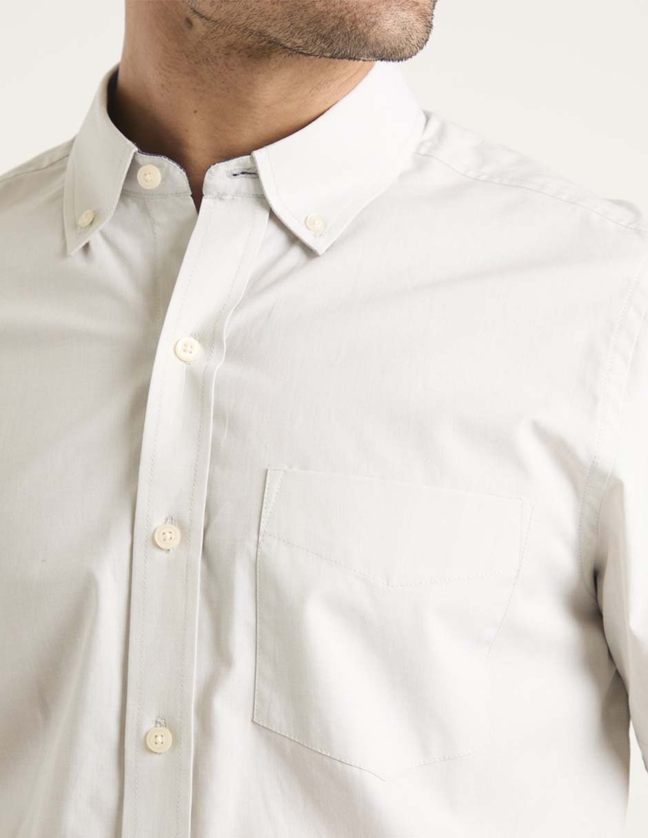 Camisa casual de algodón manga corta para hombre 4
