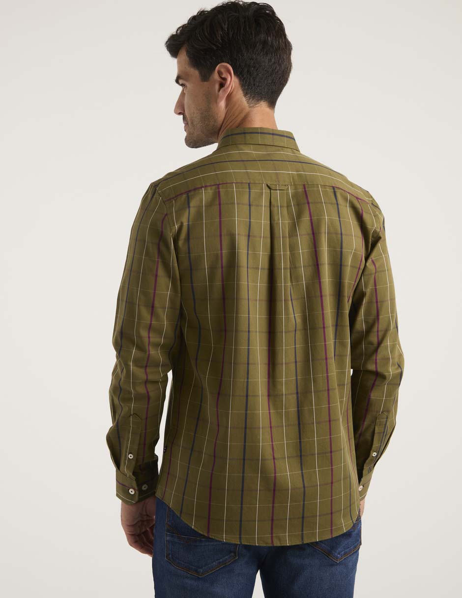 Camisa casual de algodón manga larga para hombre 2