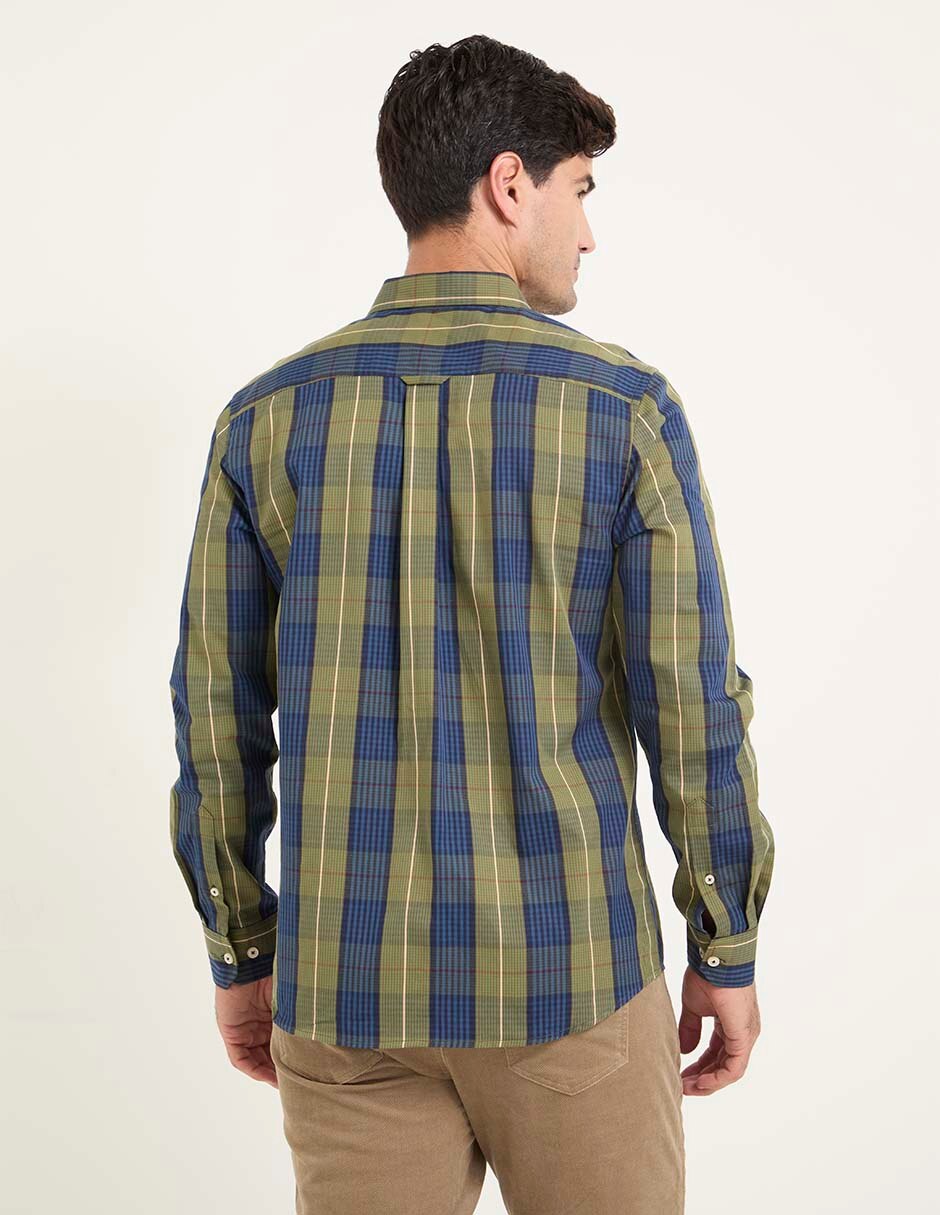 Camisa casual manga larga para hombre 2