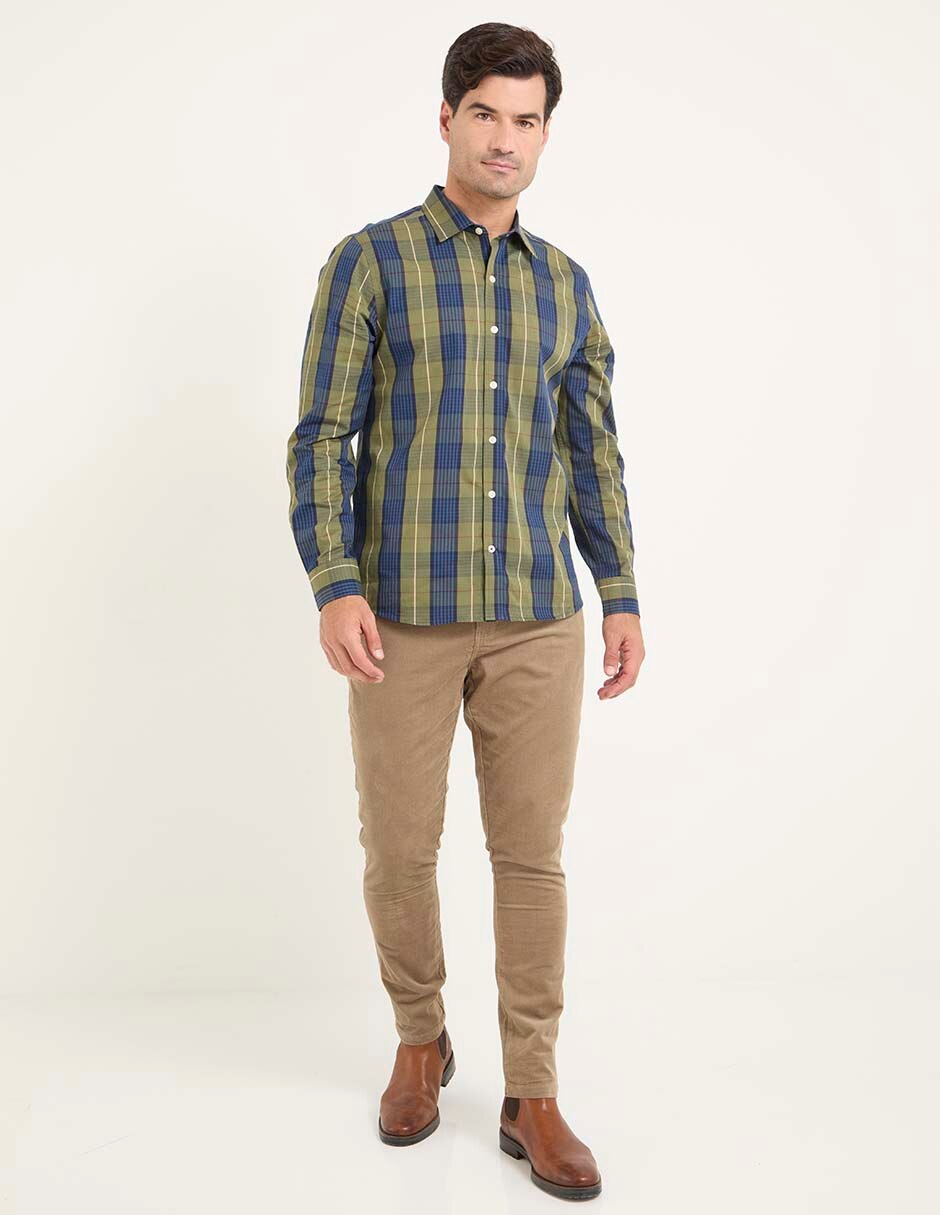 Camisa casual manga larga para hombre 3