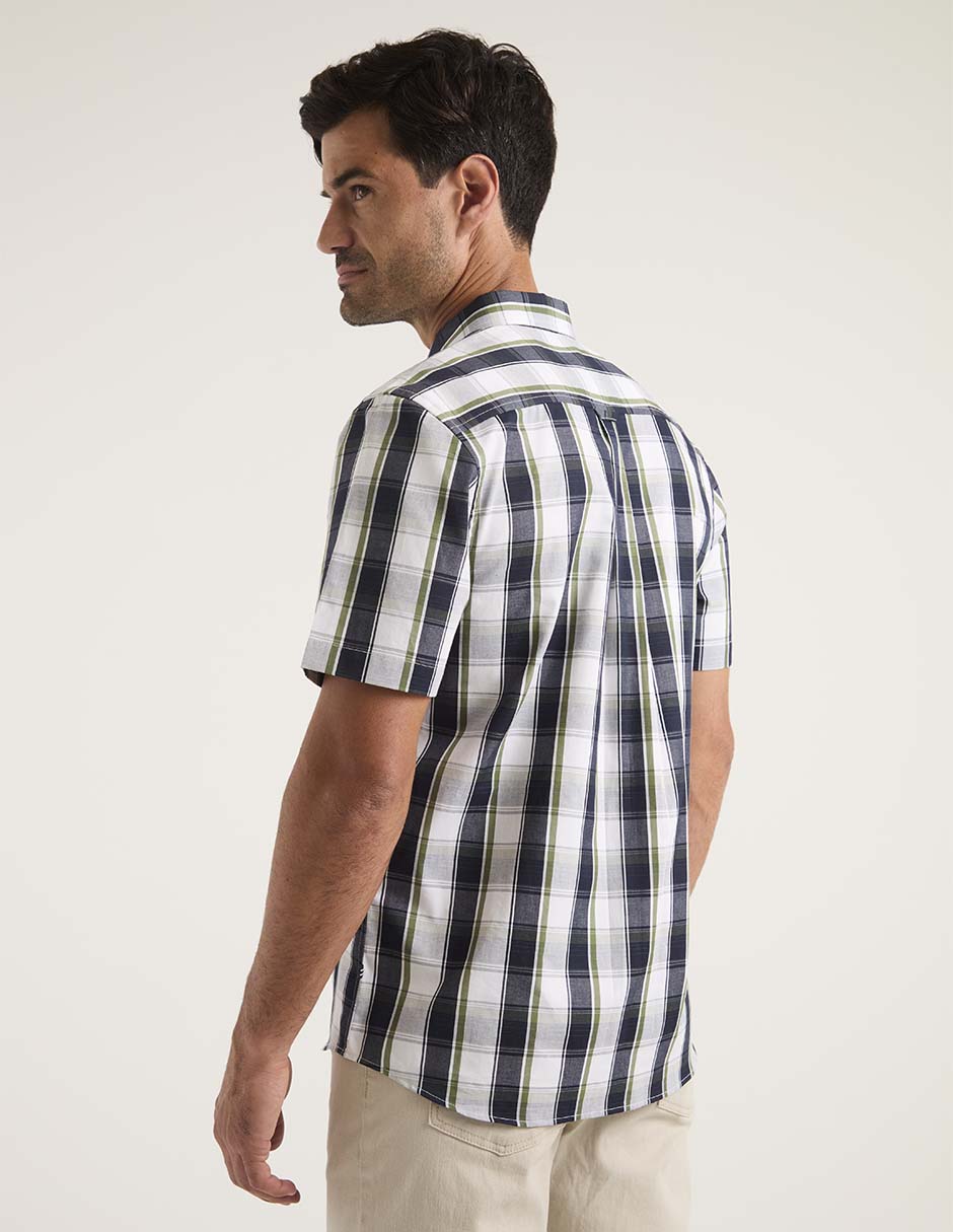 Camisa casual de algodón manga corta para hombre 2