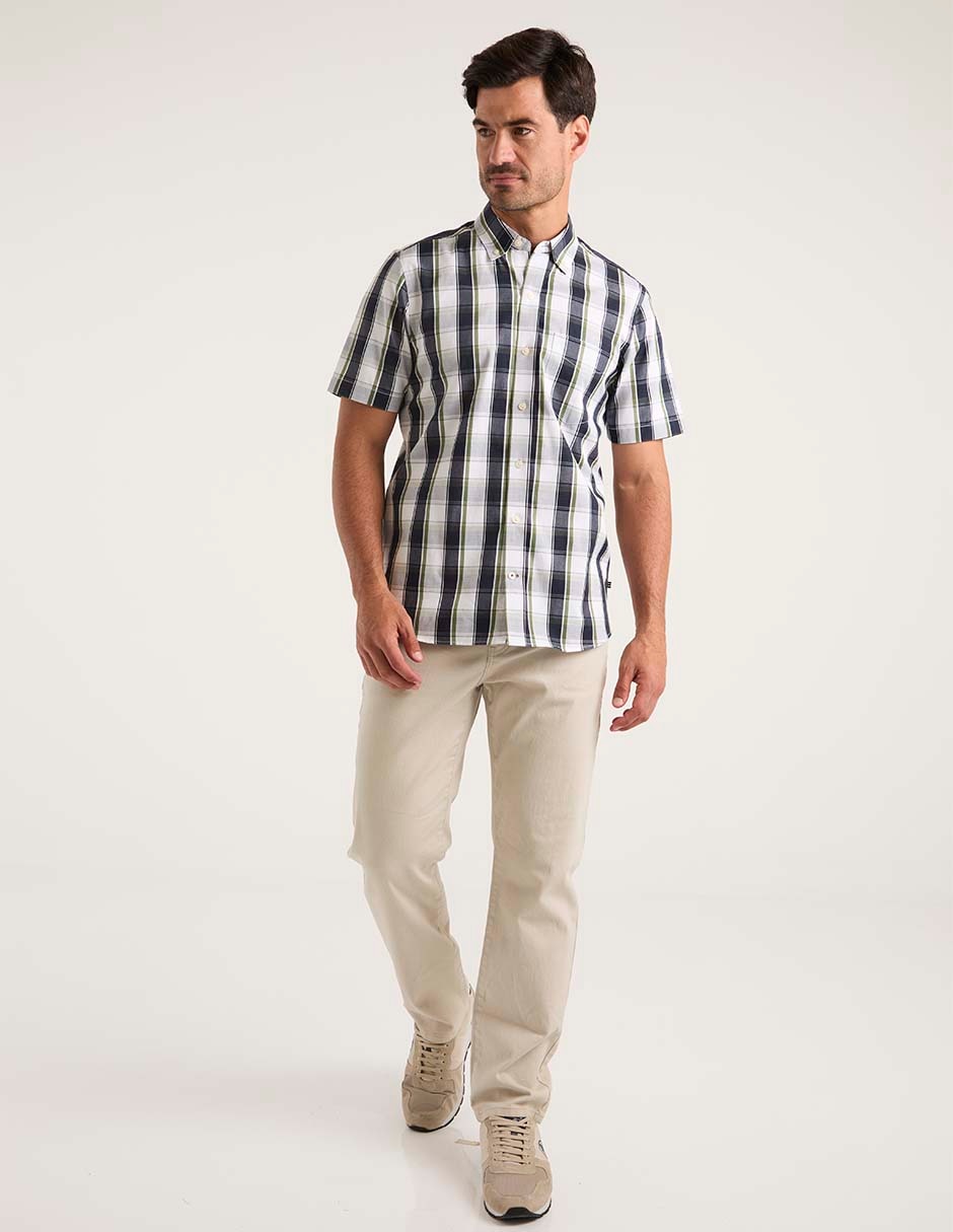 Camisa casual de algodón manga corta para hombre 3