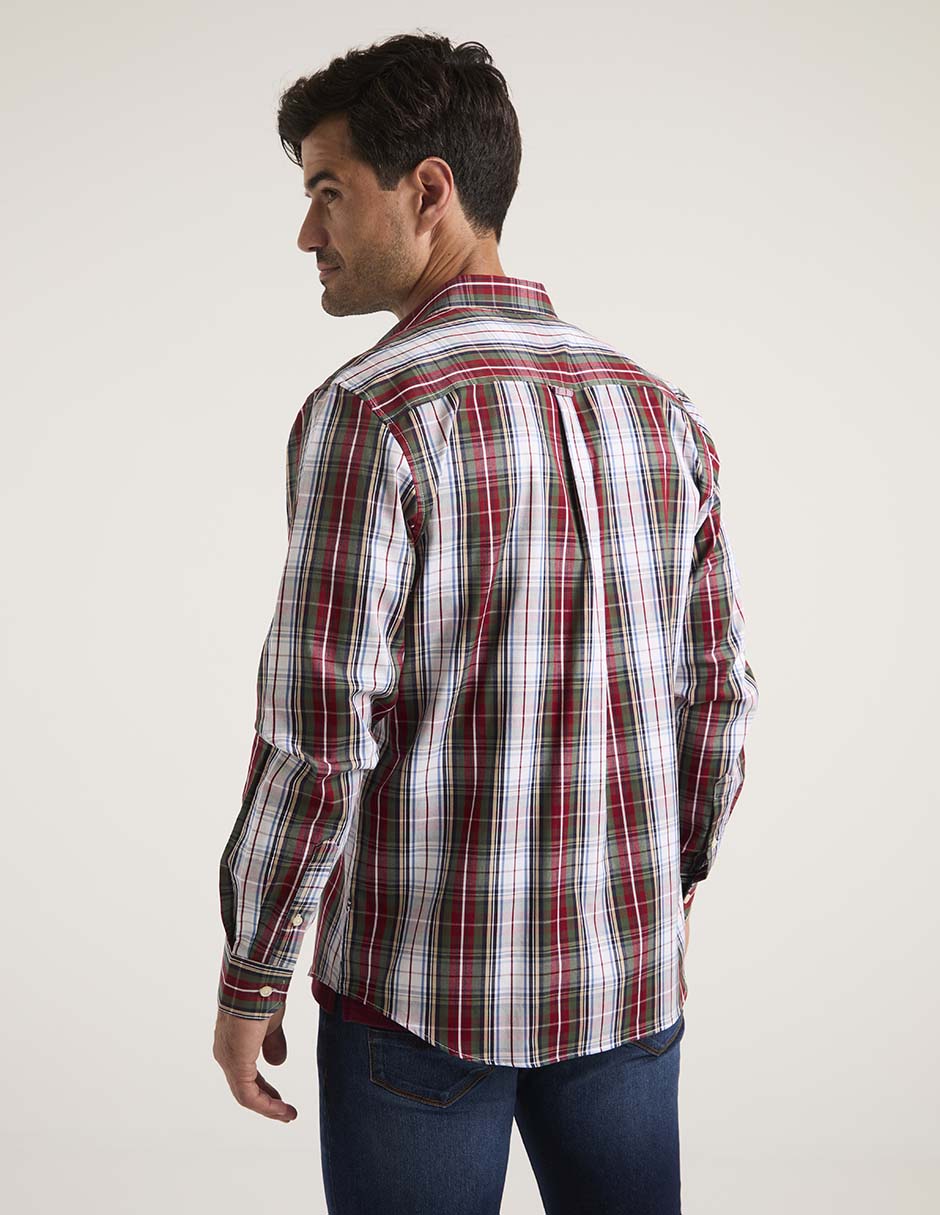 Camisa casual de algodón manga larga para hombre 2