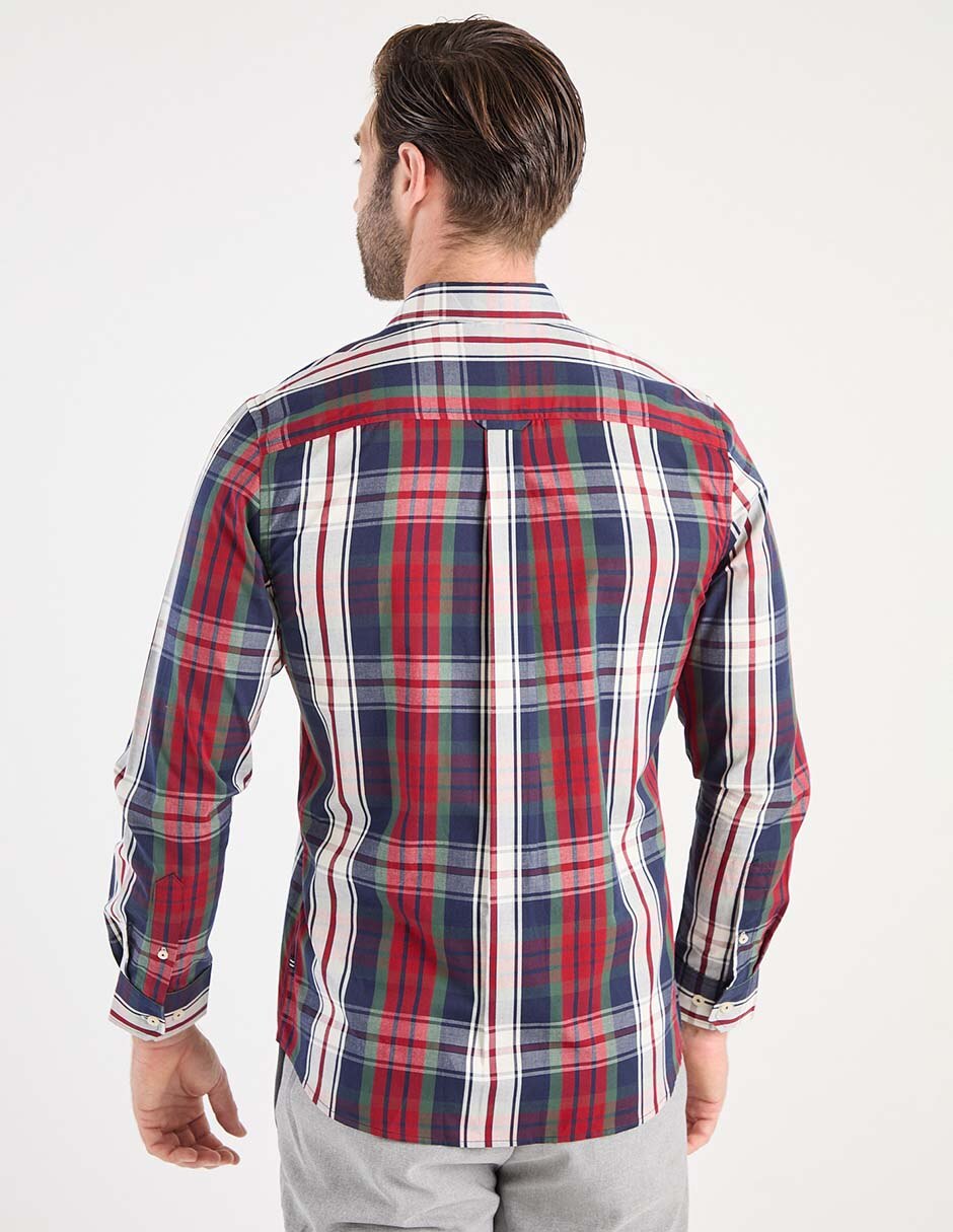 Camisa business casual de algodón manga larga para hombre 2