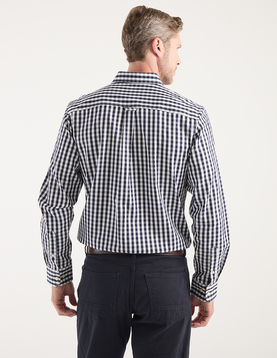 Camisa casual manga larga para hombre 2