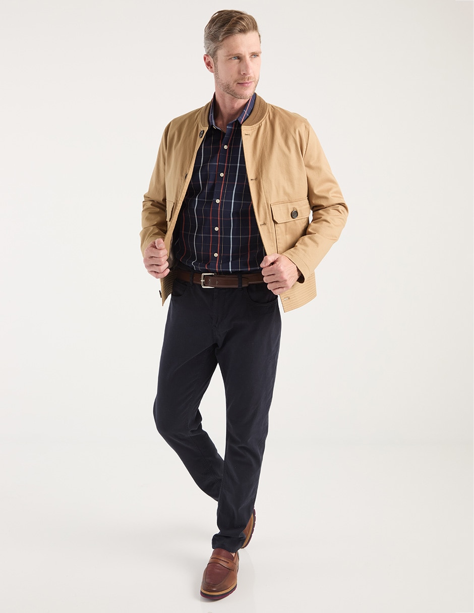 Camisa casual manga larga para hombre 3