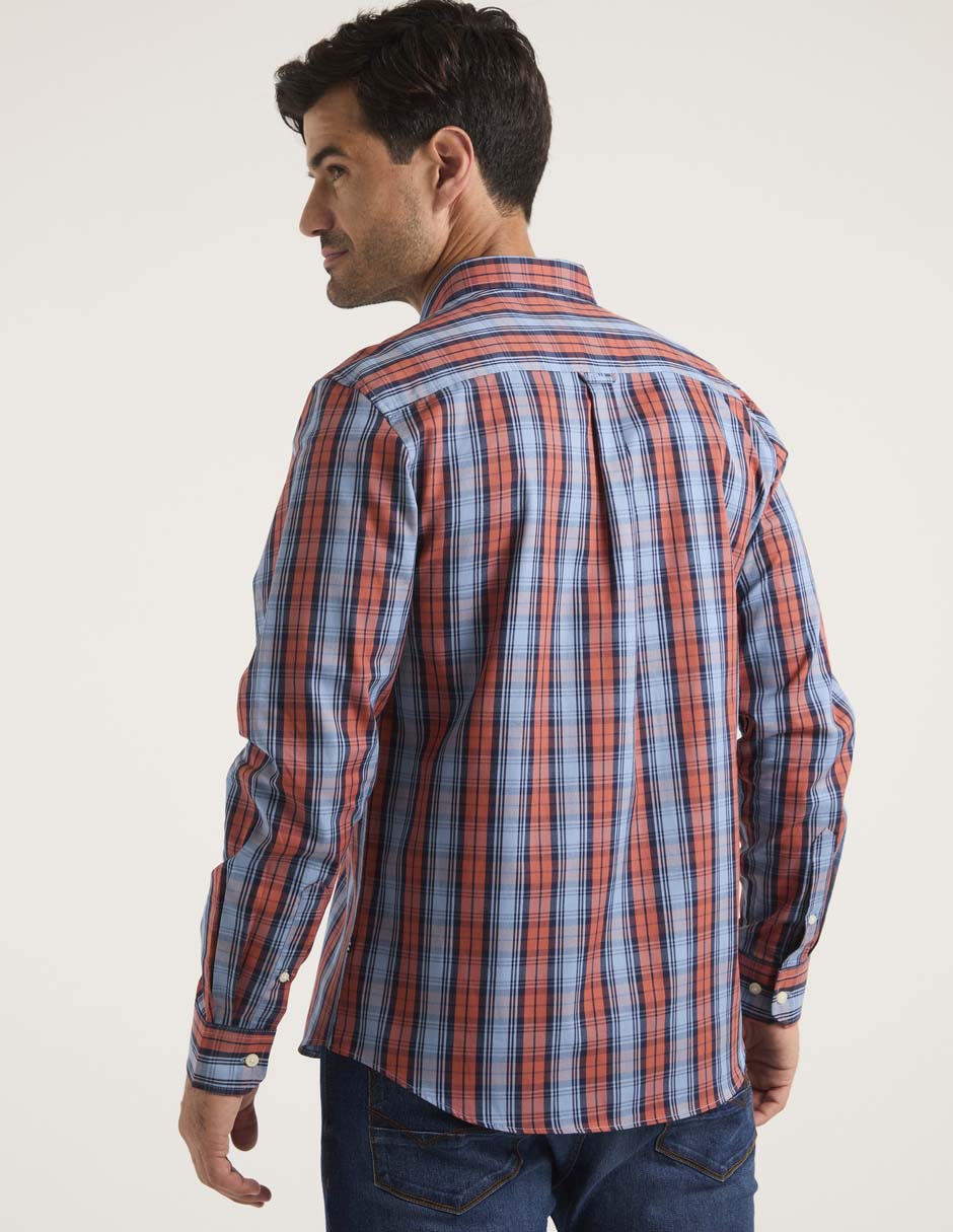 Camisa casual de algodón manga larga para hombre 2