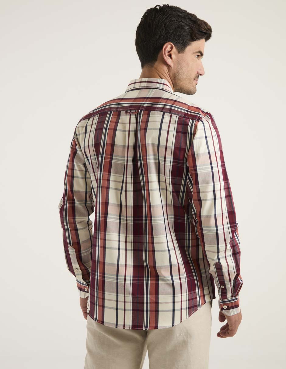 Camisa casual de algodón manga larga para hombre 2