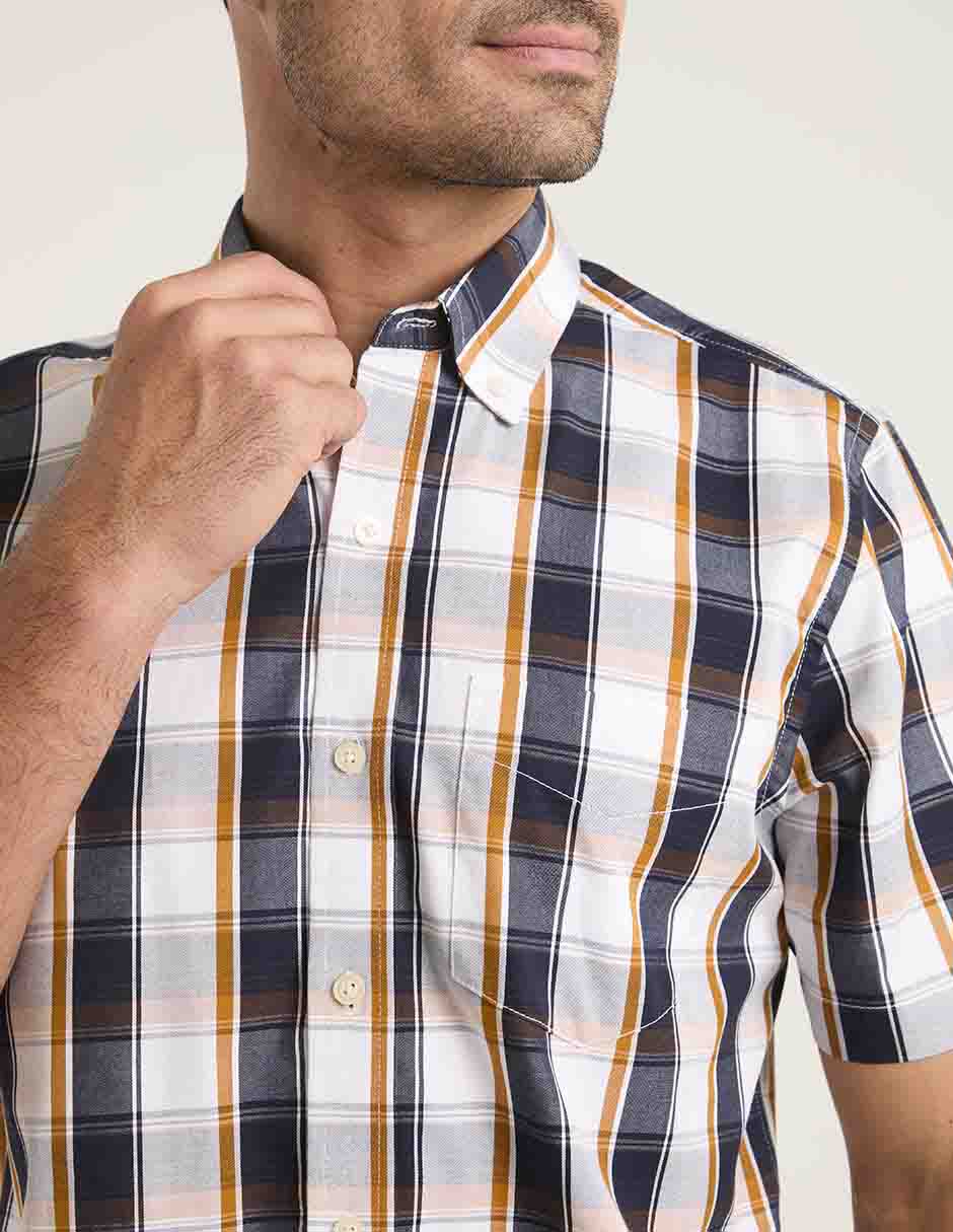 Camisa casual manga corta para hombre 4