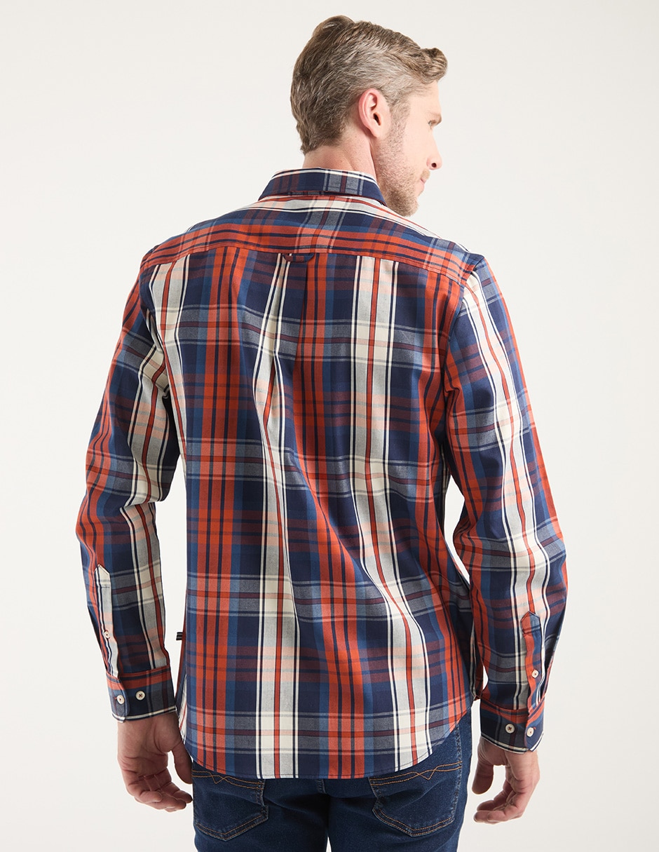 Camisa casual manga larga para hombre 2