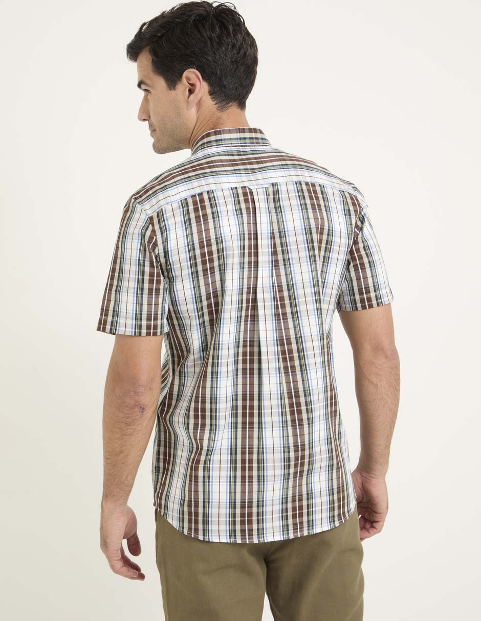 Camisa casual de algodón manga corta para hombre 2