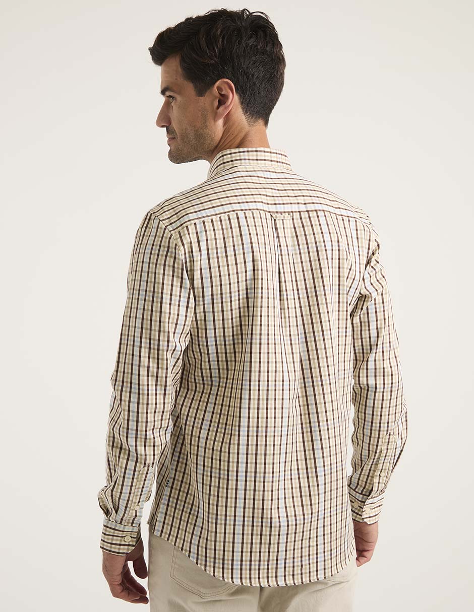 Camisa casual de algodón manga larga para hombre 2