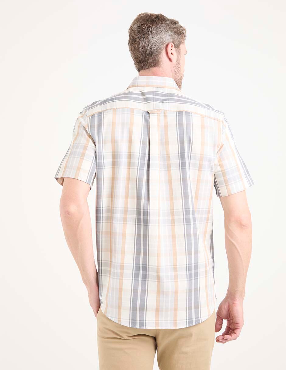 Camisa casual de algodón manga corta para hombre 2