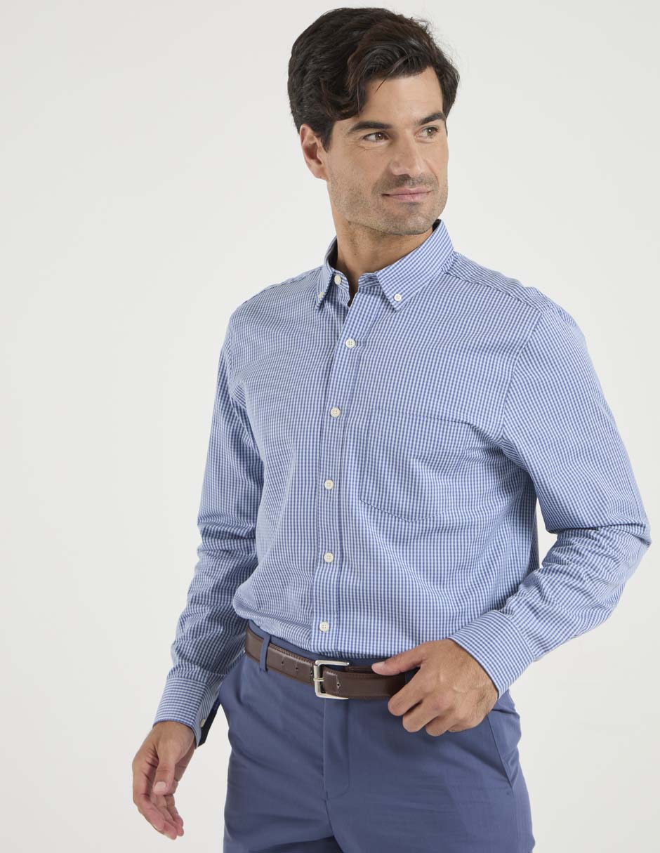 Camisa Business casual de algodón manga larga para hombre Camisa Business casual de algodón manga larga para hombre