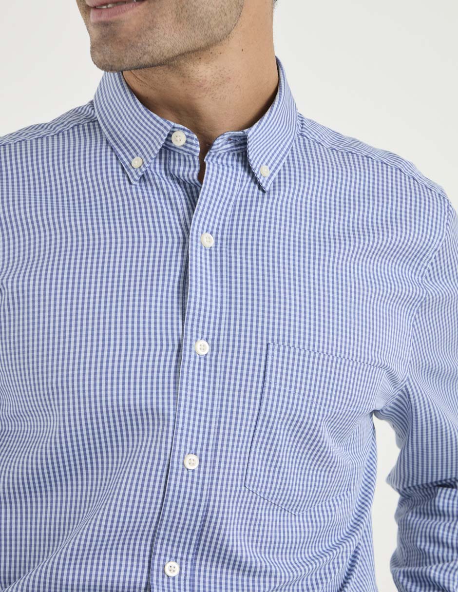 Camisa Business casual de algodón manga larga para hombre 4
