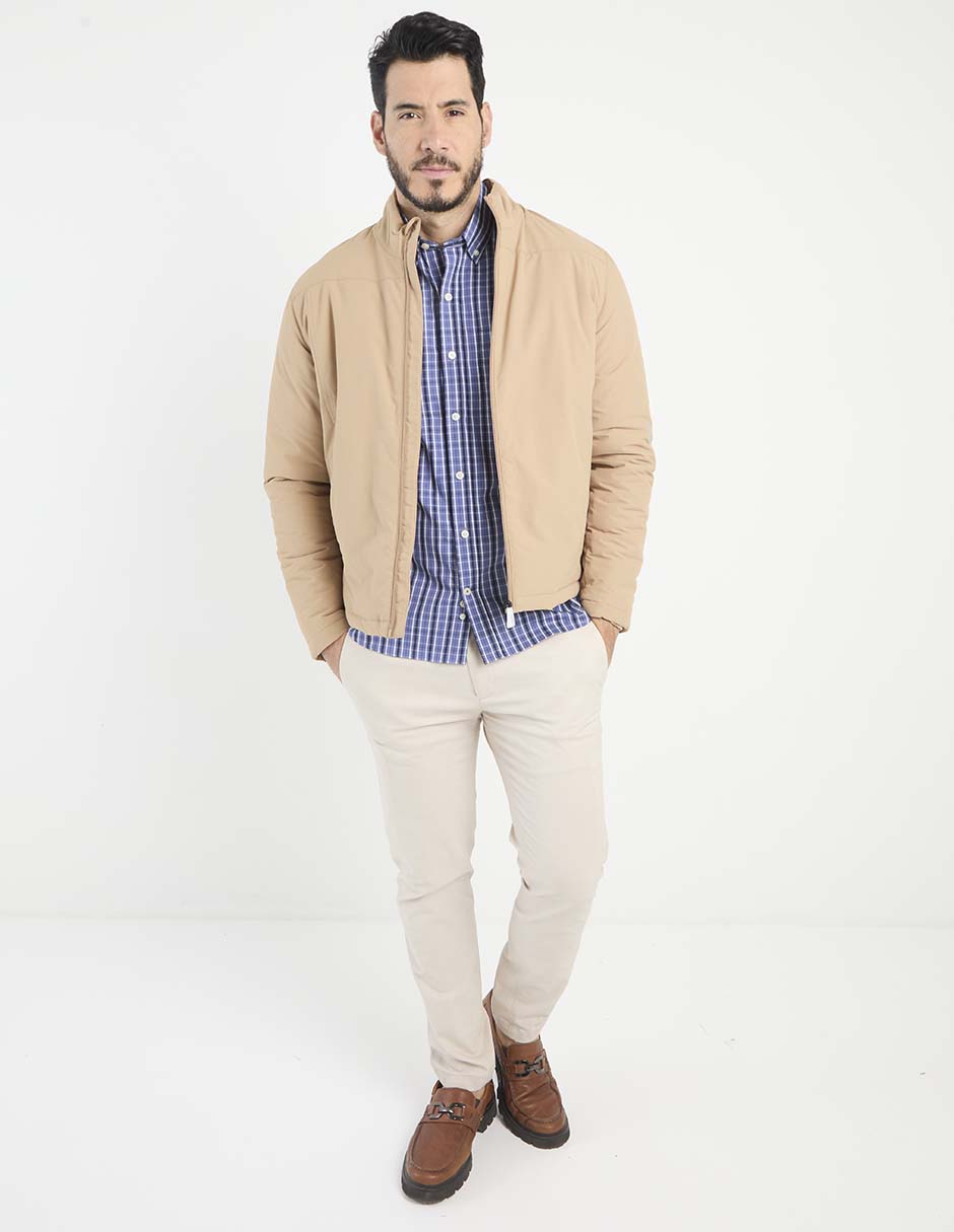 Camisa casual de algodón manga larga para hombre 3