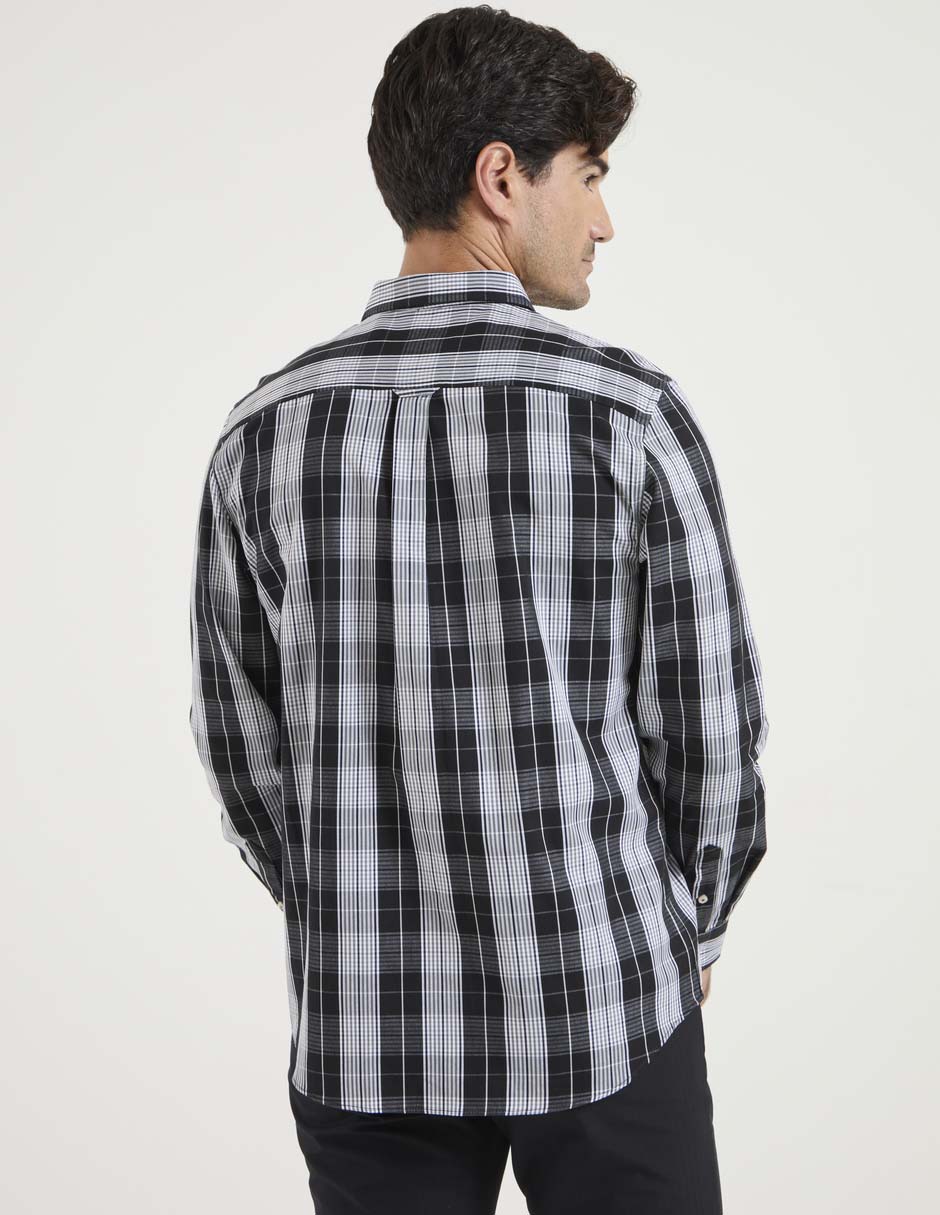 Camisa casual de algodón manga larga para hombre 2