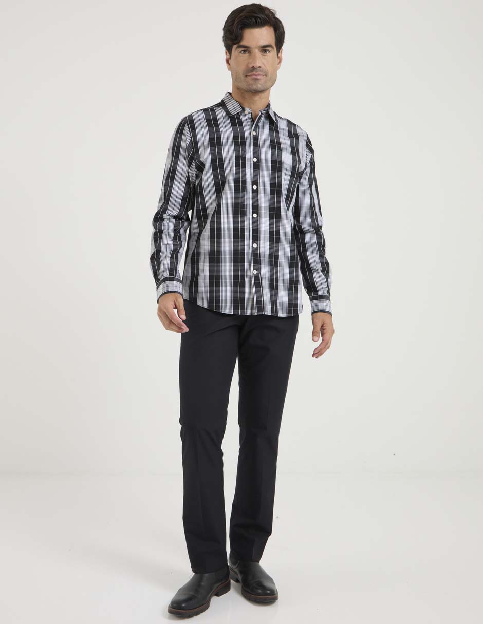 Camisa casual de algodón manga larga para hombre 3