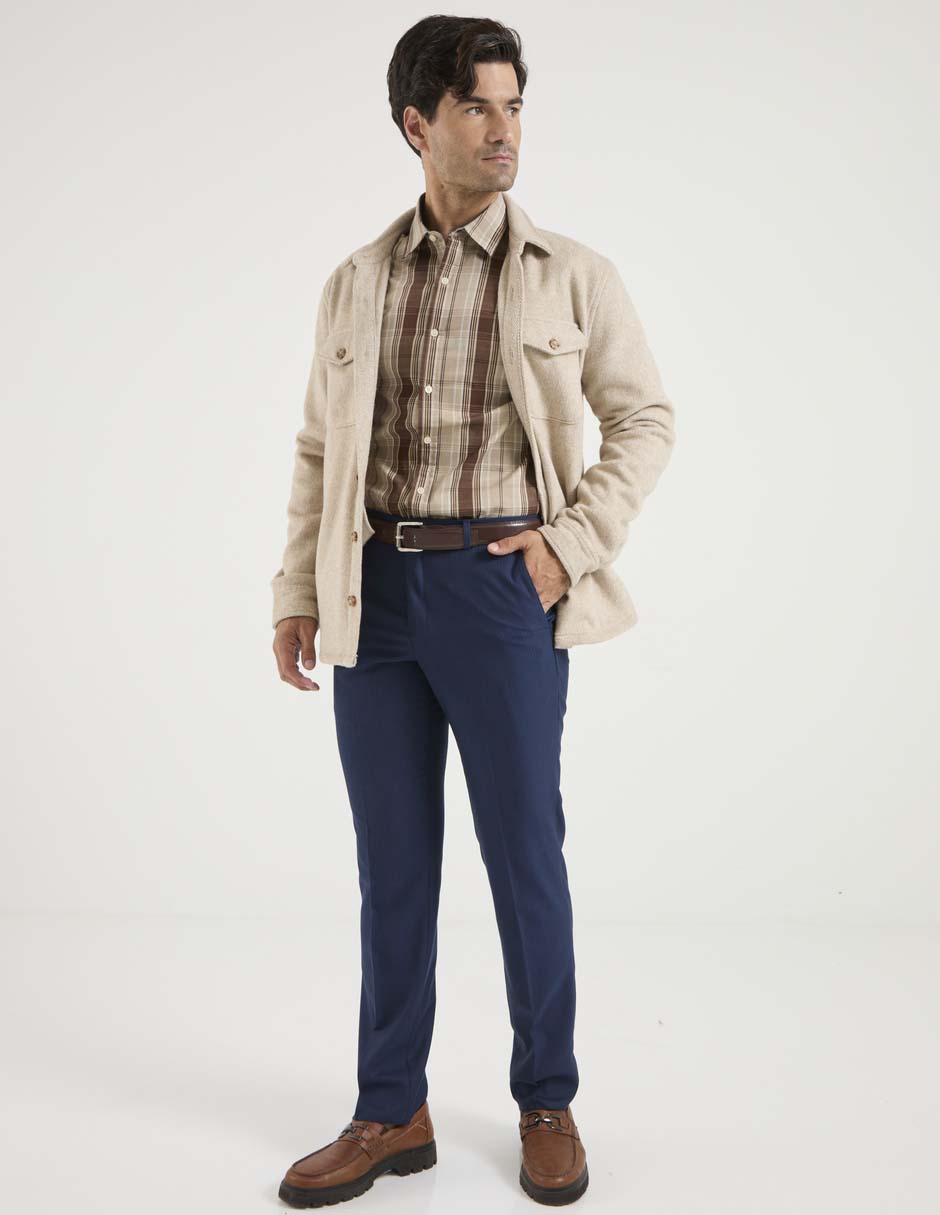 Camisa casual manga larga para hombre 3