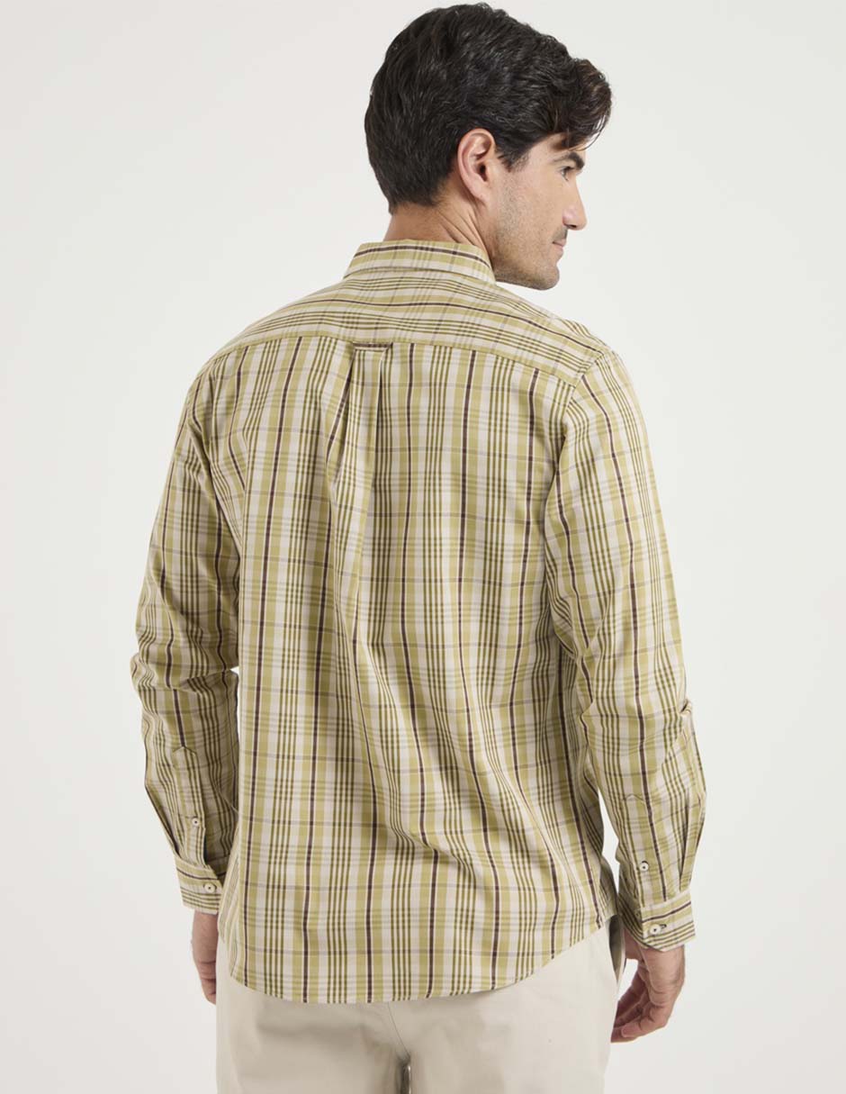 Camisa casual de algodón manga larga para hombre 2