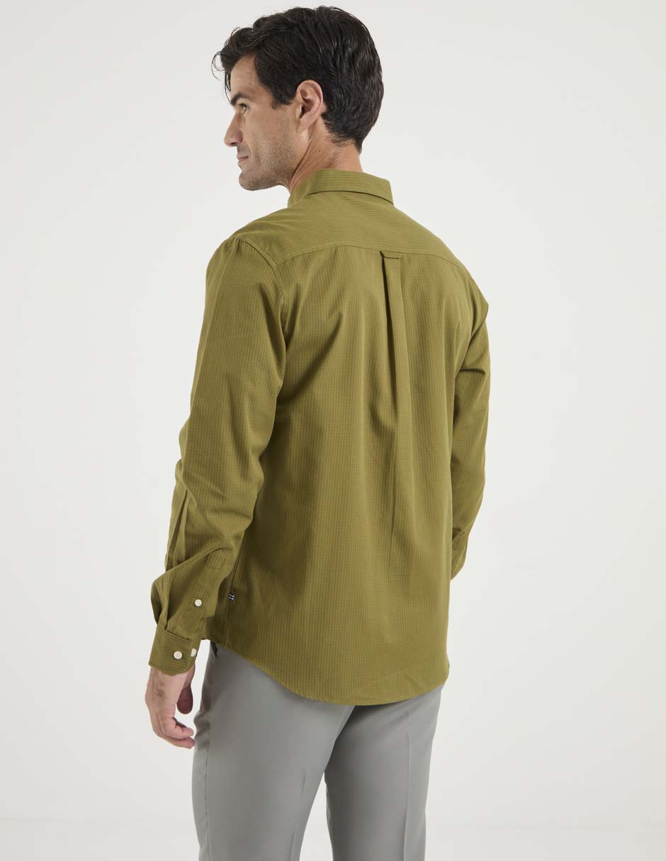 Camisa casual manga larga para hombre 2