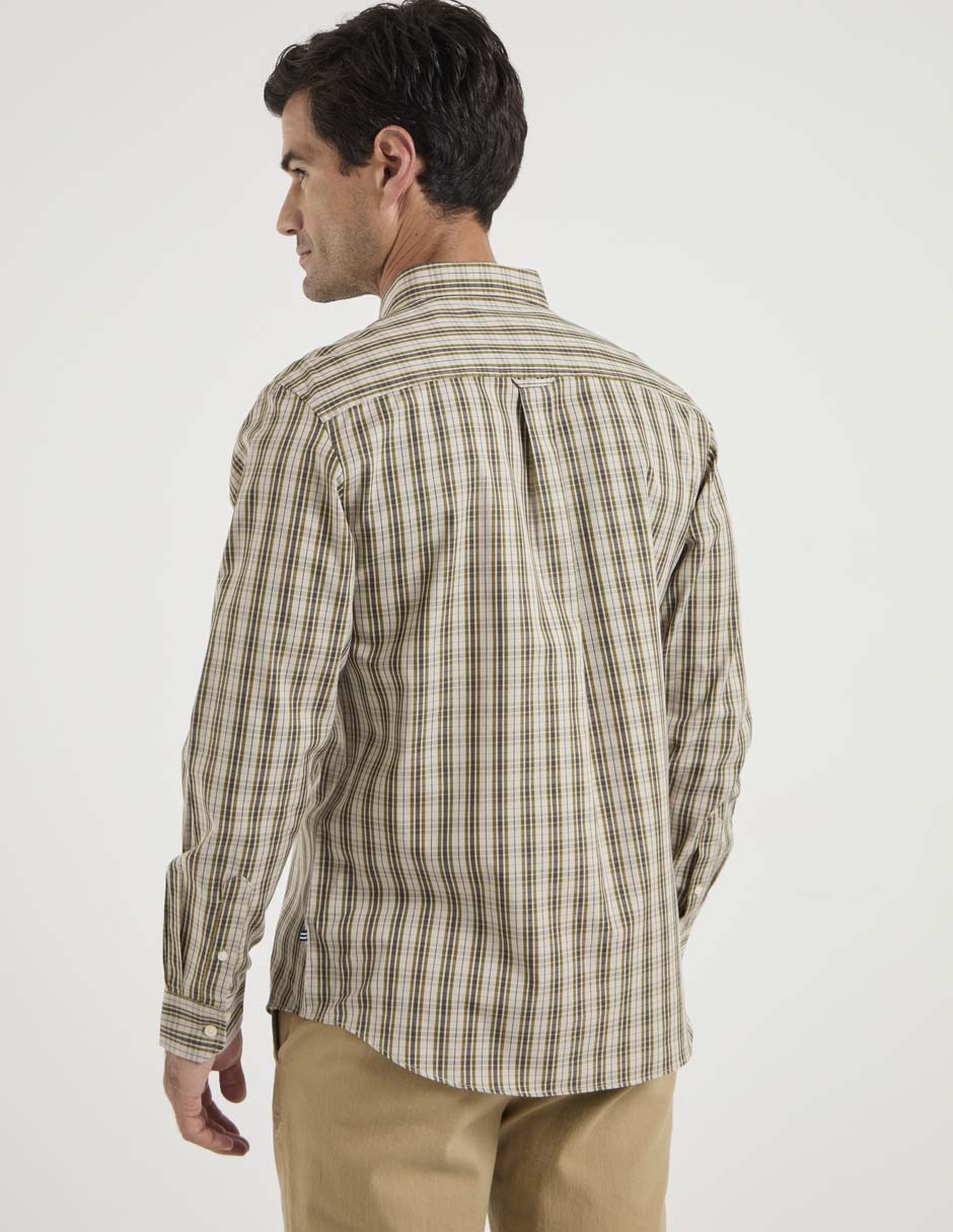 Camisa casual manga larga para hombre 2