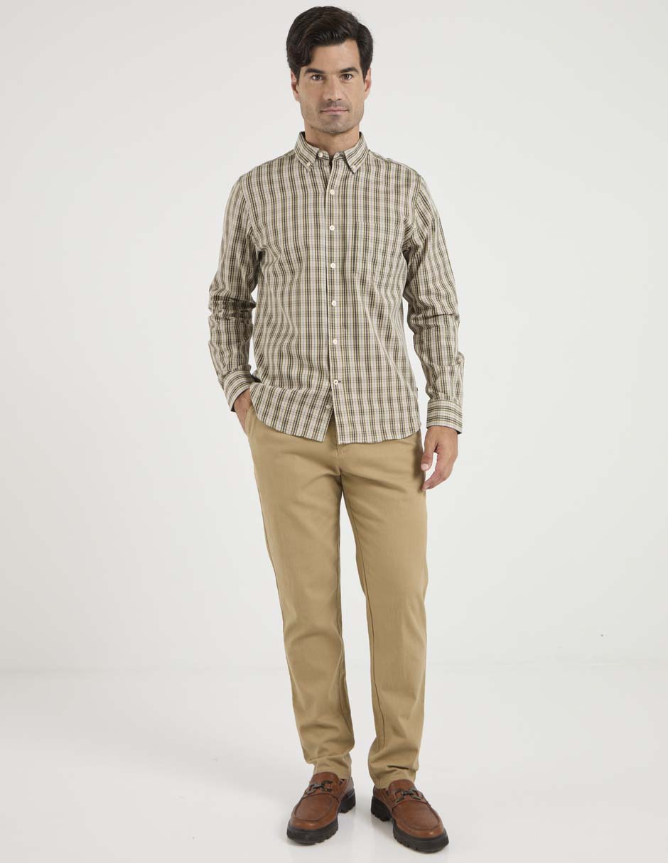 Camisa casual manga larga para hombre 3