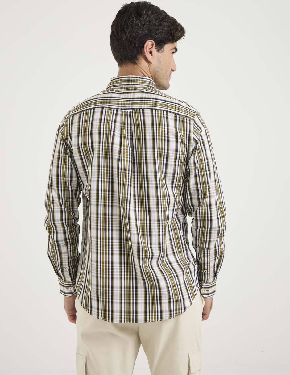 Camisa casual manga larga para hombre 2
