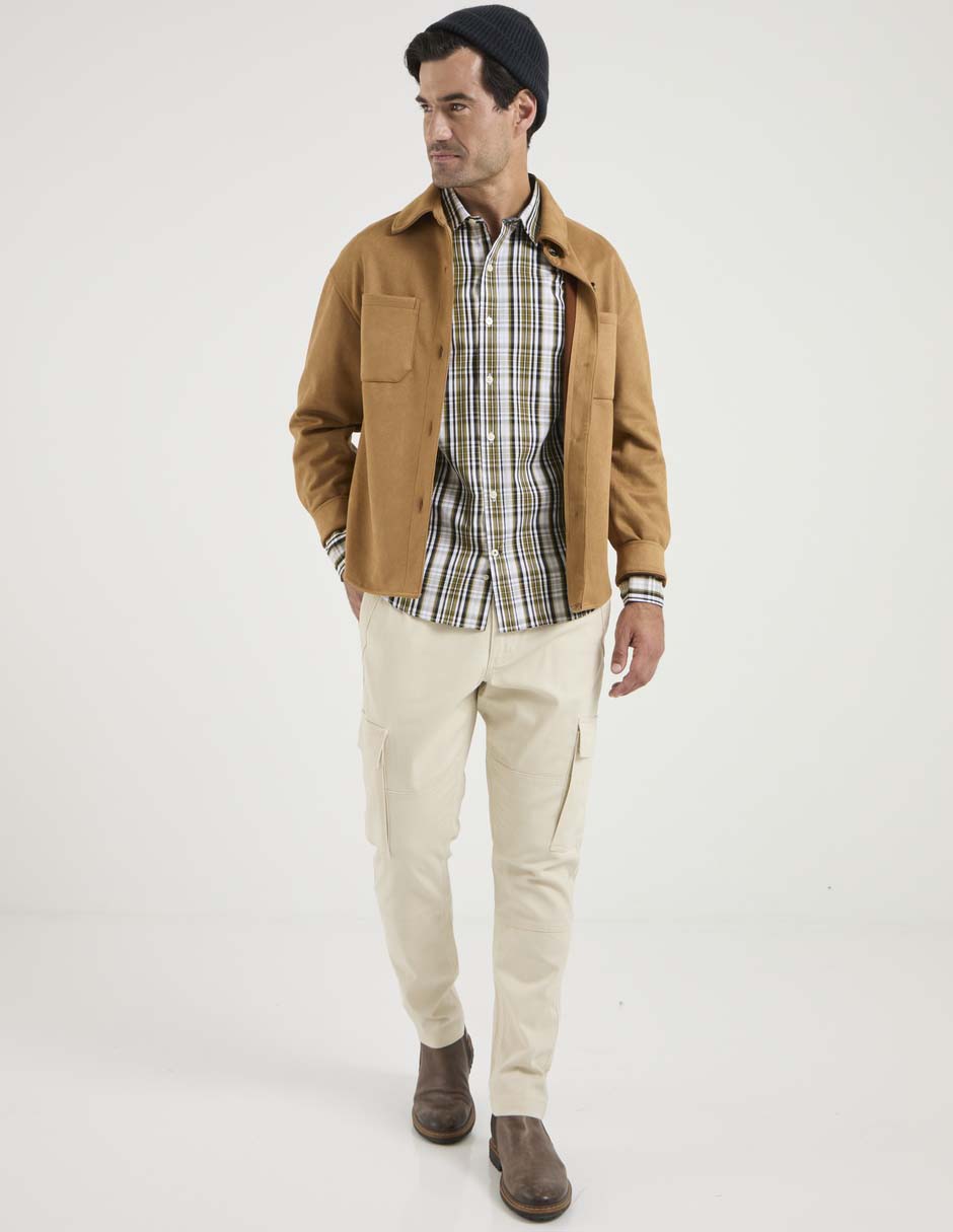 Camisa casual manga larga para hombre 3
