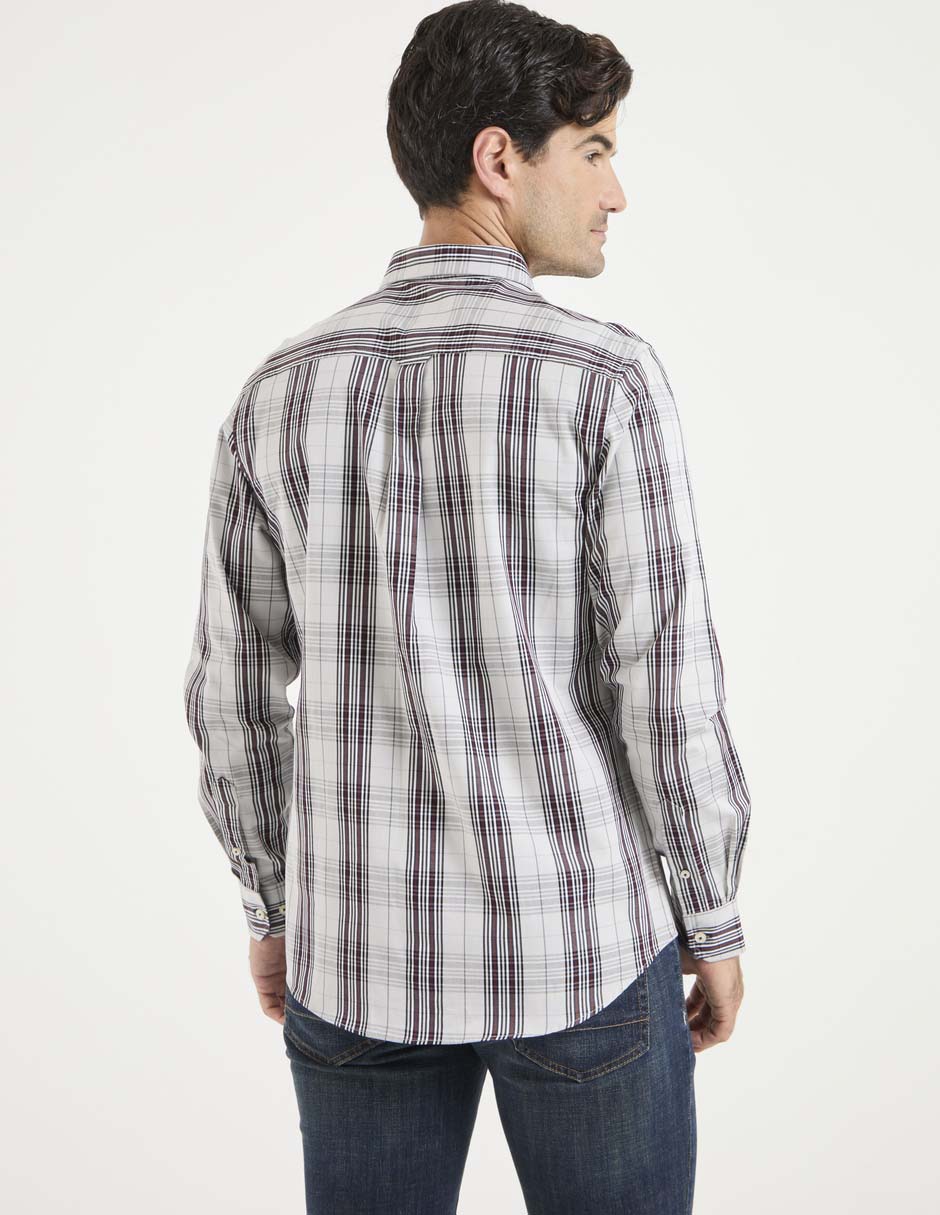Camisa casual de algodón manga larga para hombre 2