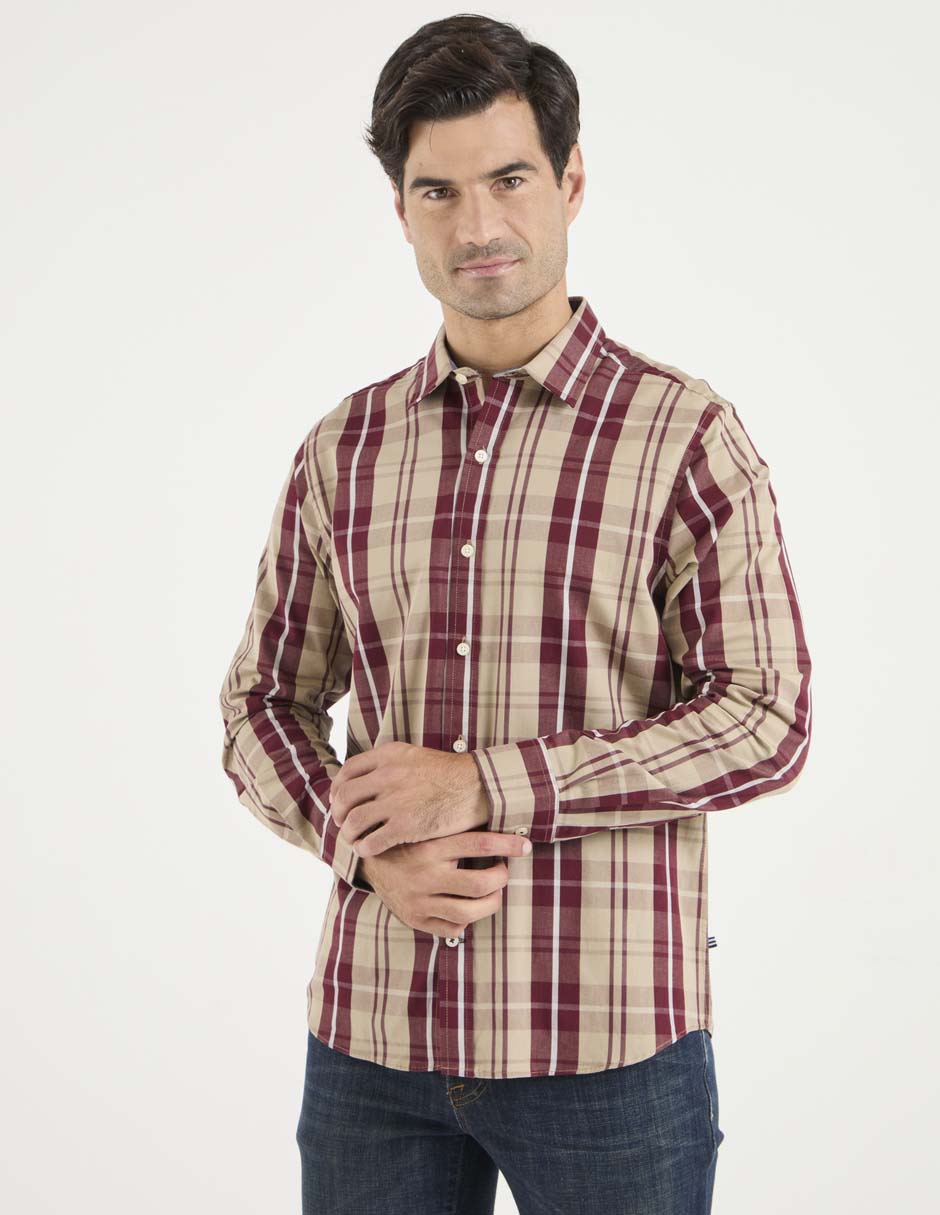Camisa casual manga larga para hombre Camisa casual manga larga para hombre
