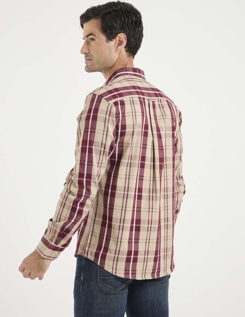 Camisa casual manga larga para hombre 2