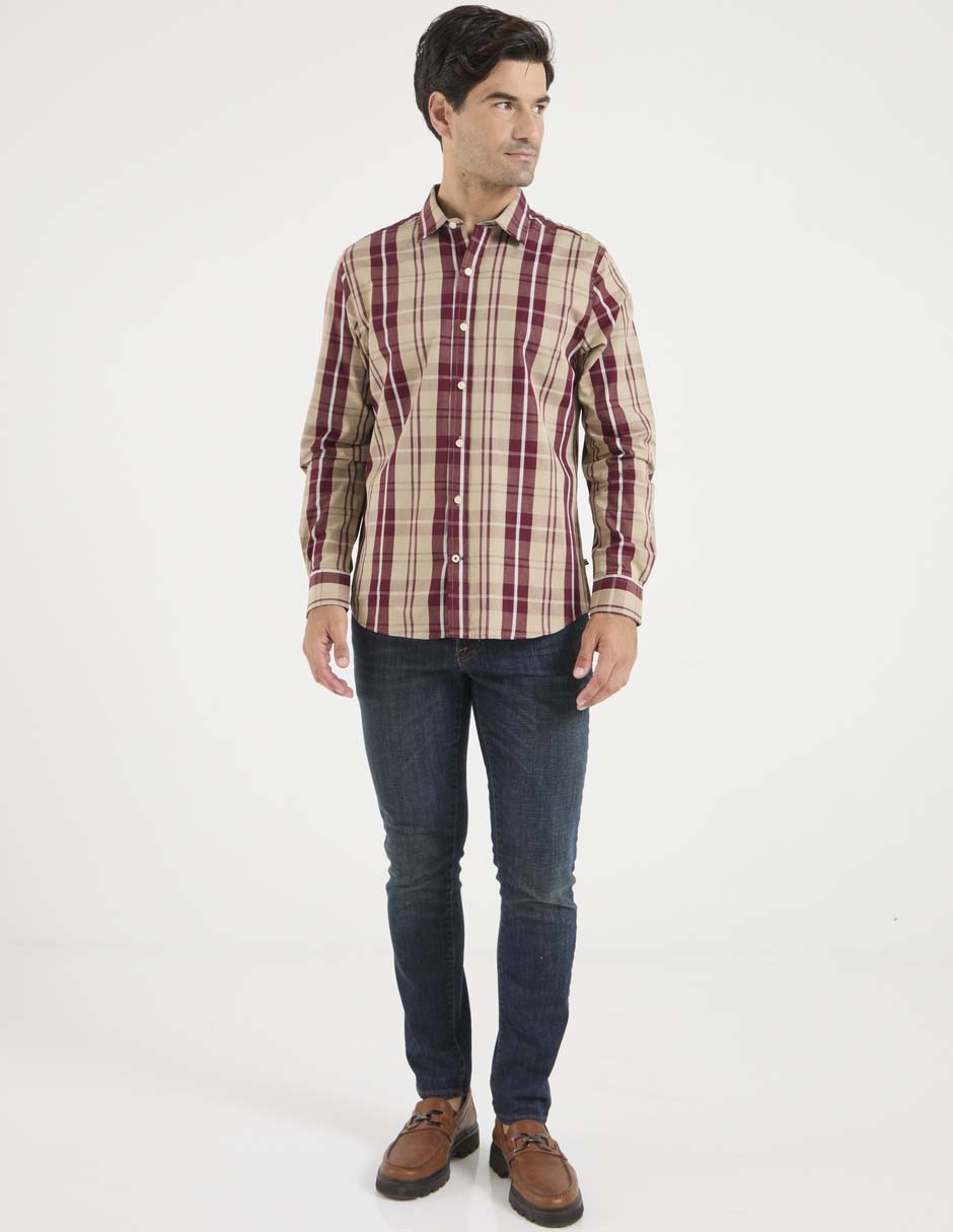Camisa casual manga larga para hombre 3