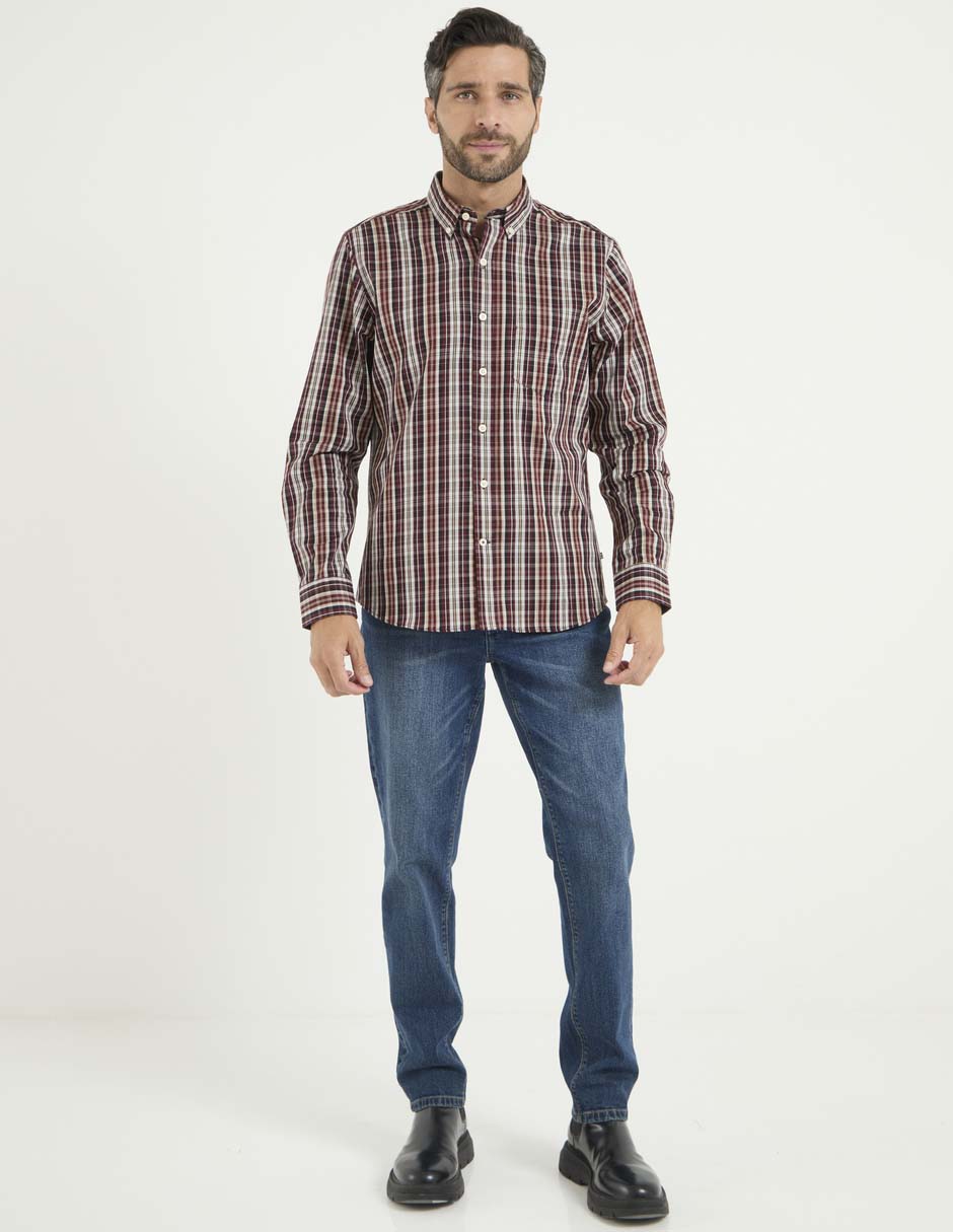 Camisa casual manga larga para hombre 3