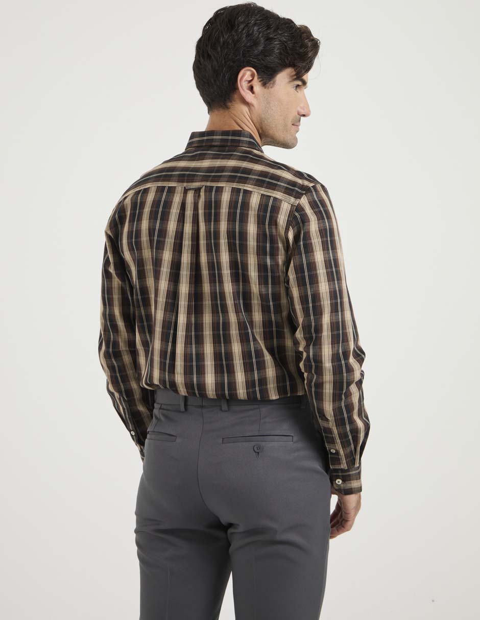 Camisa casual manga larga para hombre 2