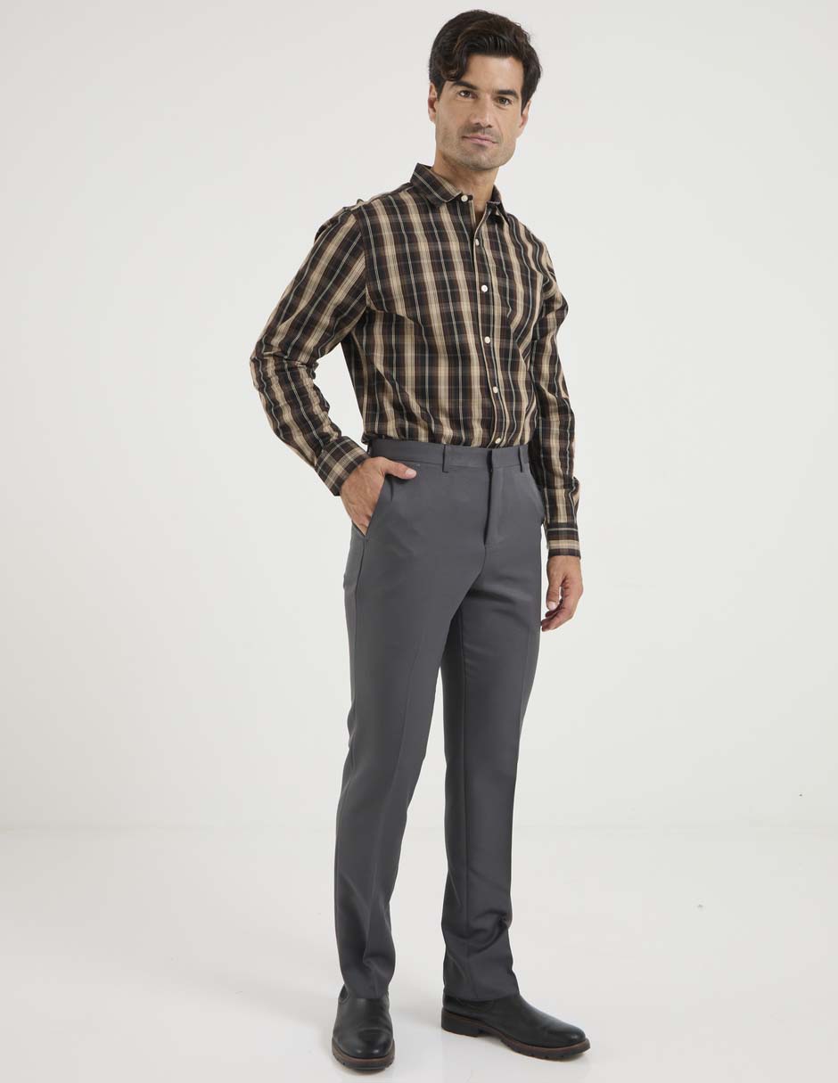 Camisa casual manga larga para hombre 3