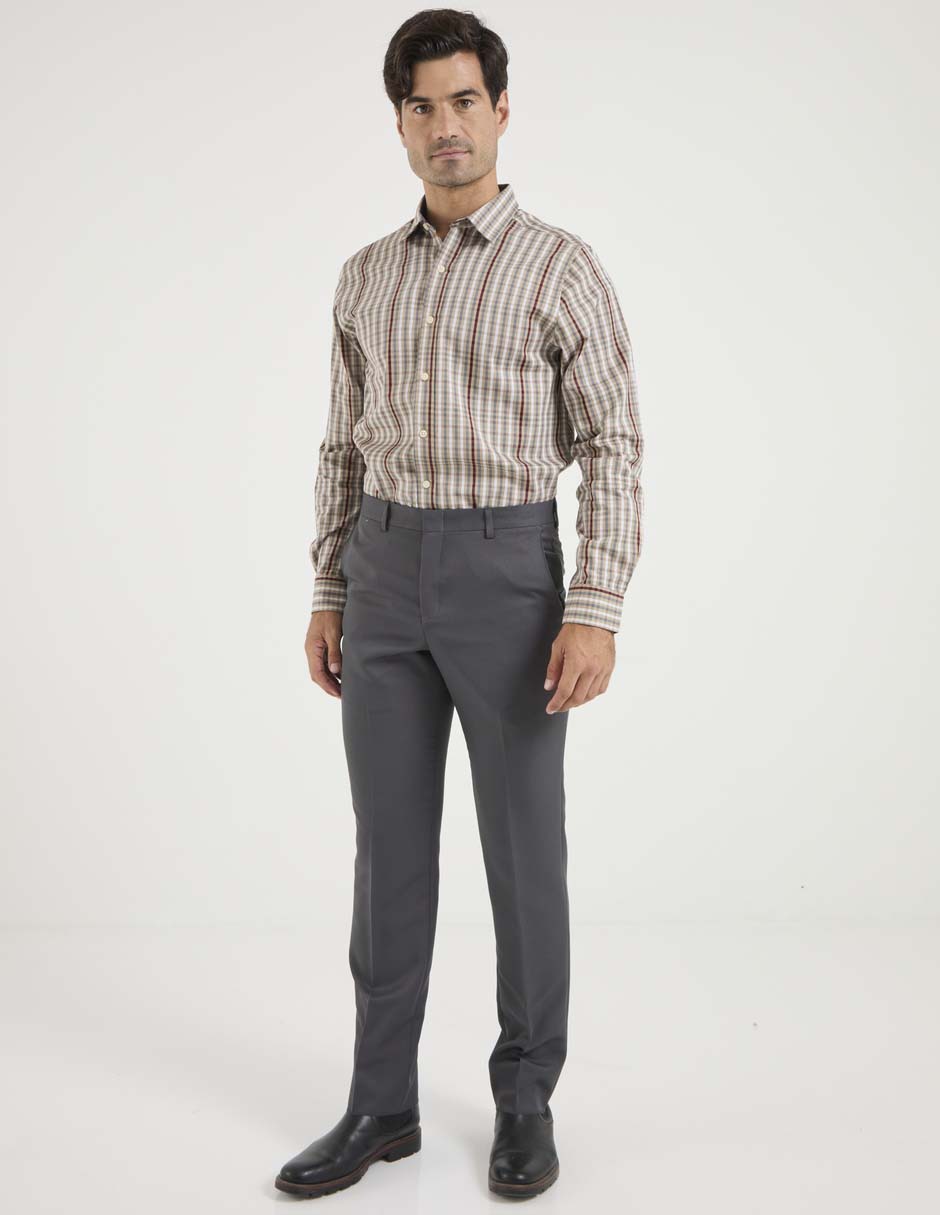 Camisa casual de algodón manga larga para hombre 3