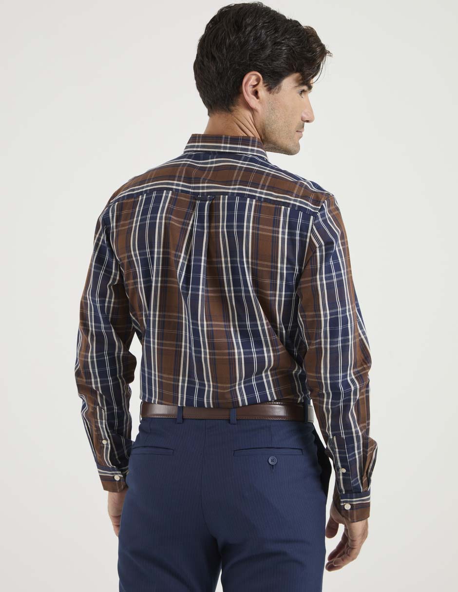 Camisa casual de algodón manga larga para hombre 2