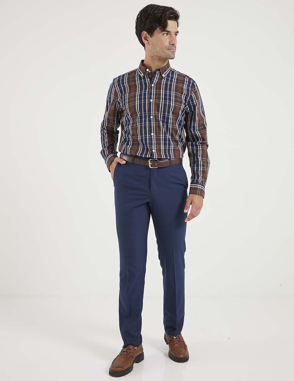 Camisa casual de algodón manga larga para hombre 3