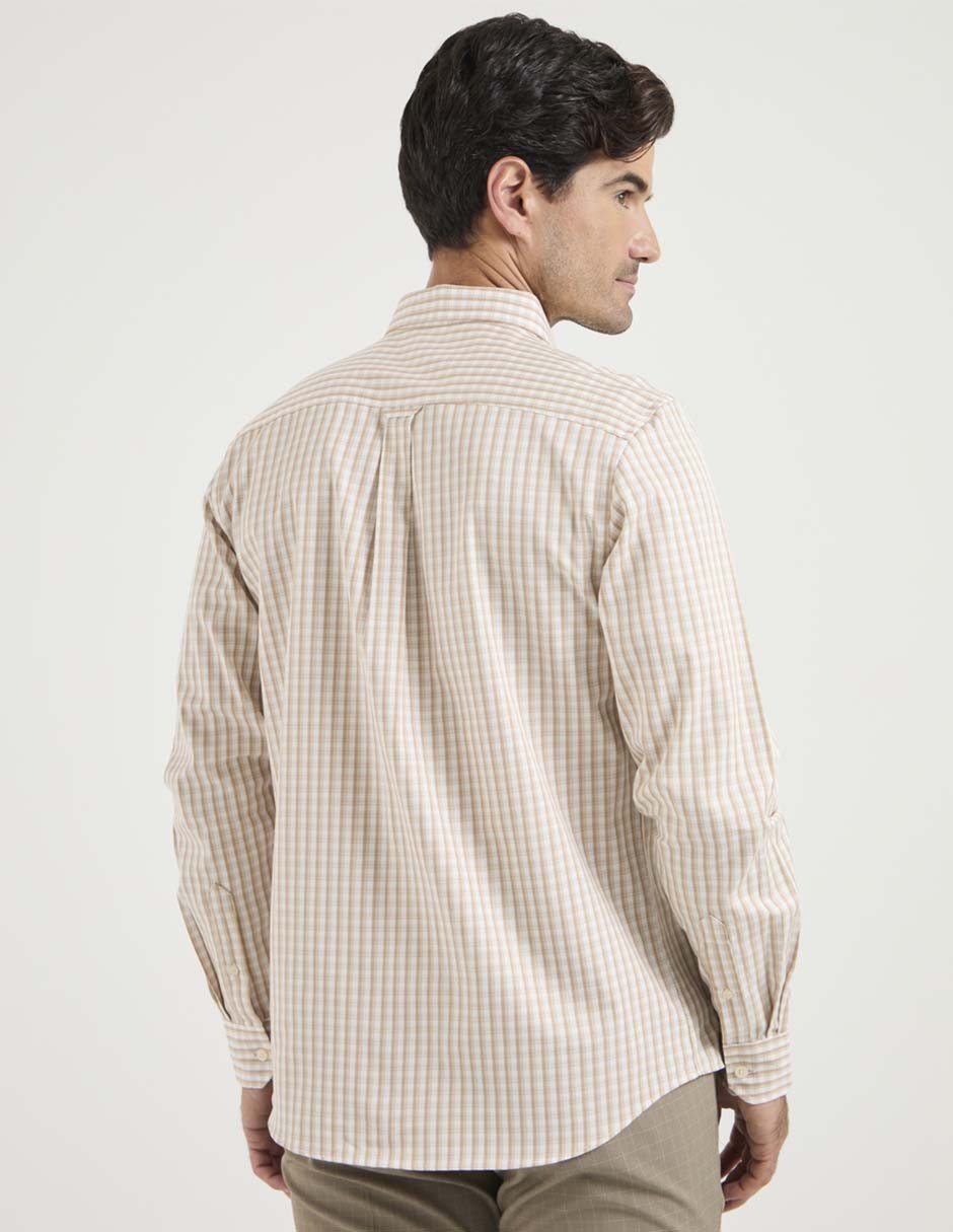 Camisa casual de algodón manga larga para hombre 2