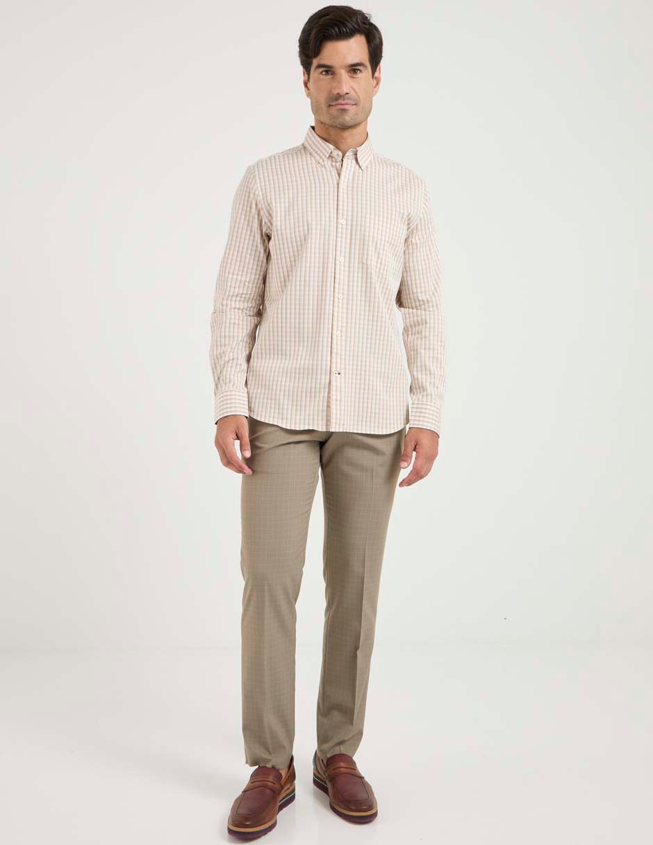 Camisa casual de algodón manga larga para hombre 3