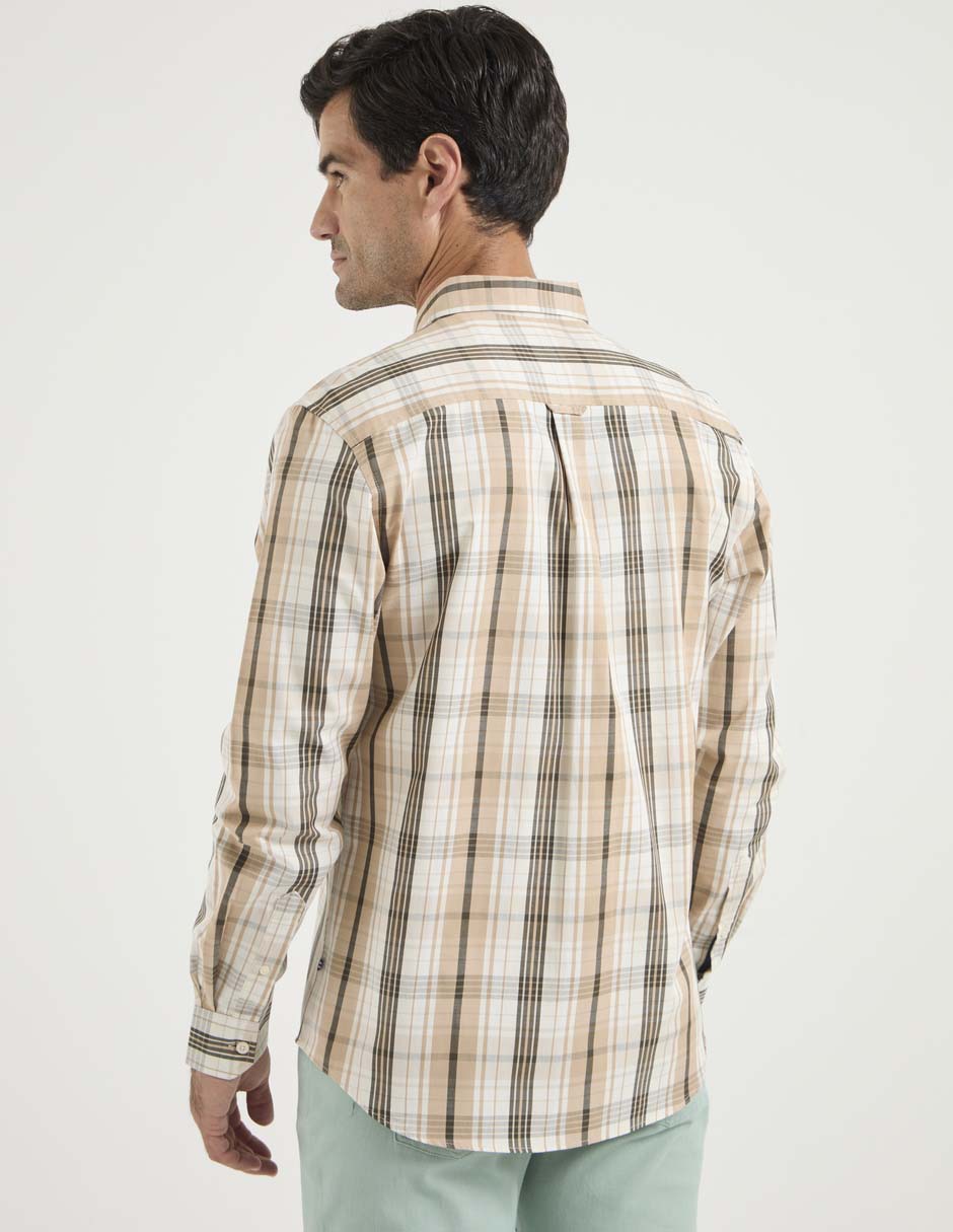 Camisa casual de algodón manga larga para hombre 2